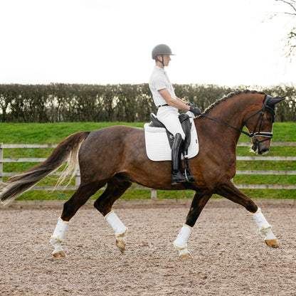 LeMieux Suede Dressage Square White lifestyle