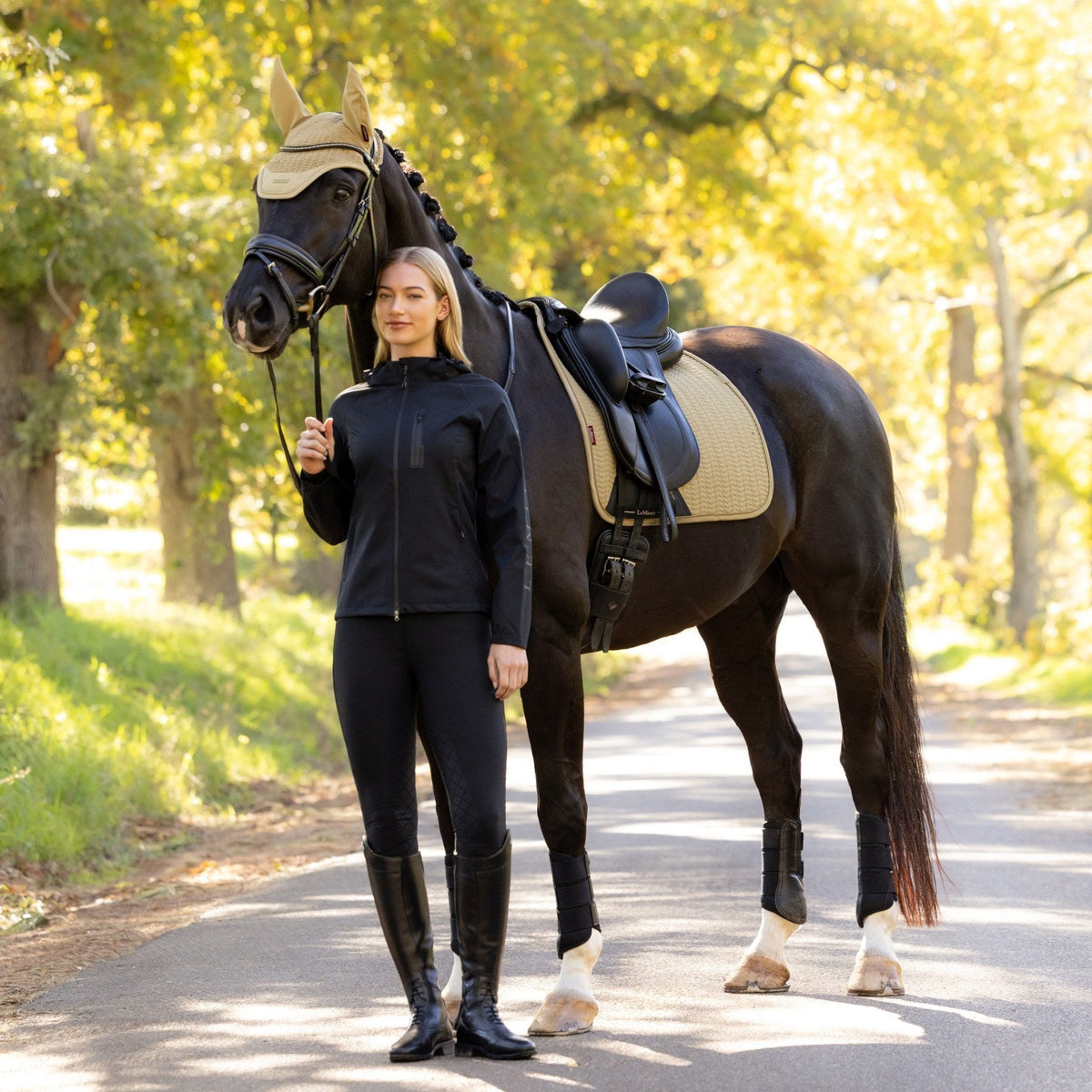 LeMieux Essence Dressage Square Pear lifestyle