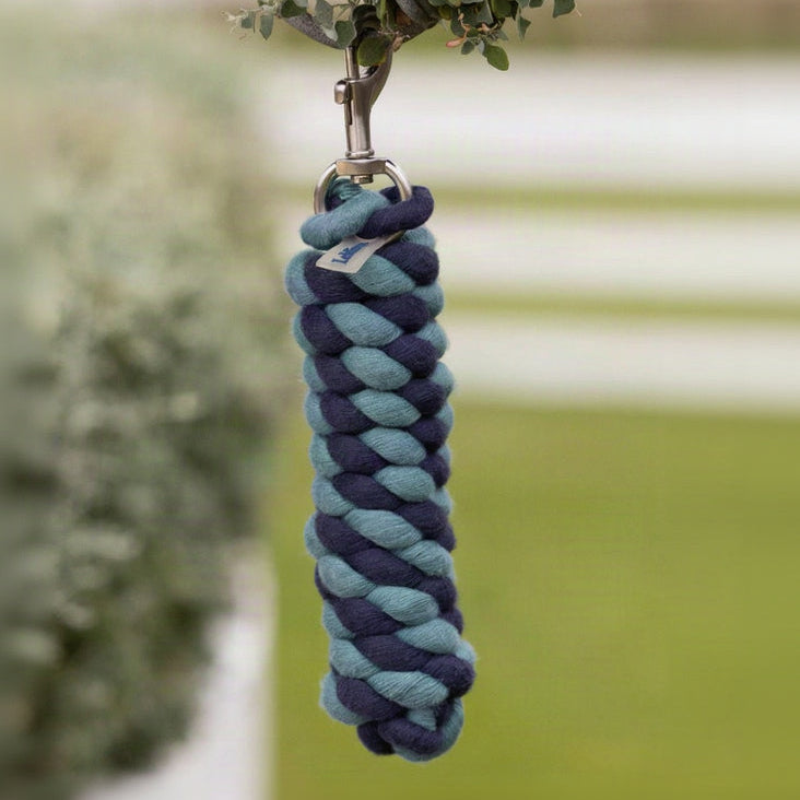 LeMieux Polycotton Leadrope Aloe/Navy lifestyle