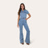 Ringers Western Jazmine Womens Bootleg Jumpsuit Light Blue