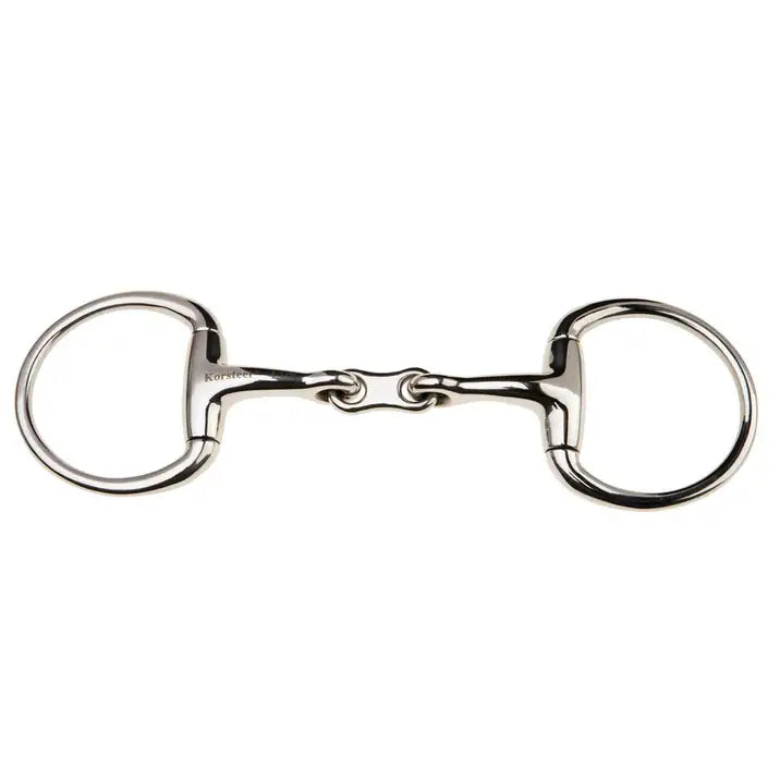 JP Korsteel Stainless Steel French Link Eggbutt Snaffle Bit