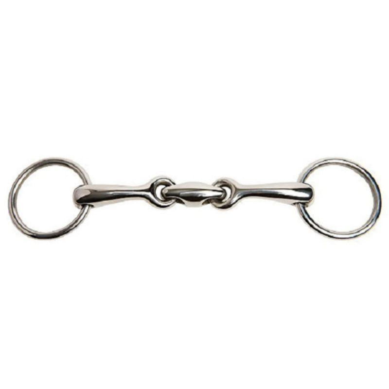 JP Korsteel Stainless Steel Oval Link loose Ring Bradoon bit