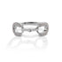 Kelly Herd Clear Stones Horseshoe Bit Ring