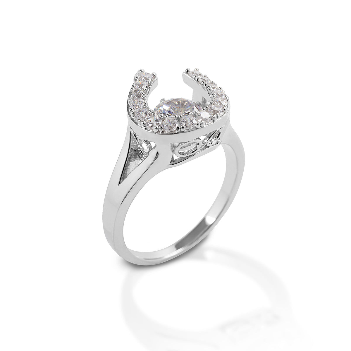 Kelly Herd Dancing Stone Horseshoe Ring