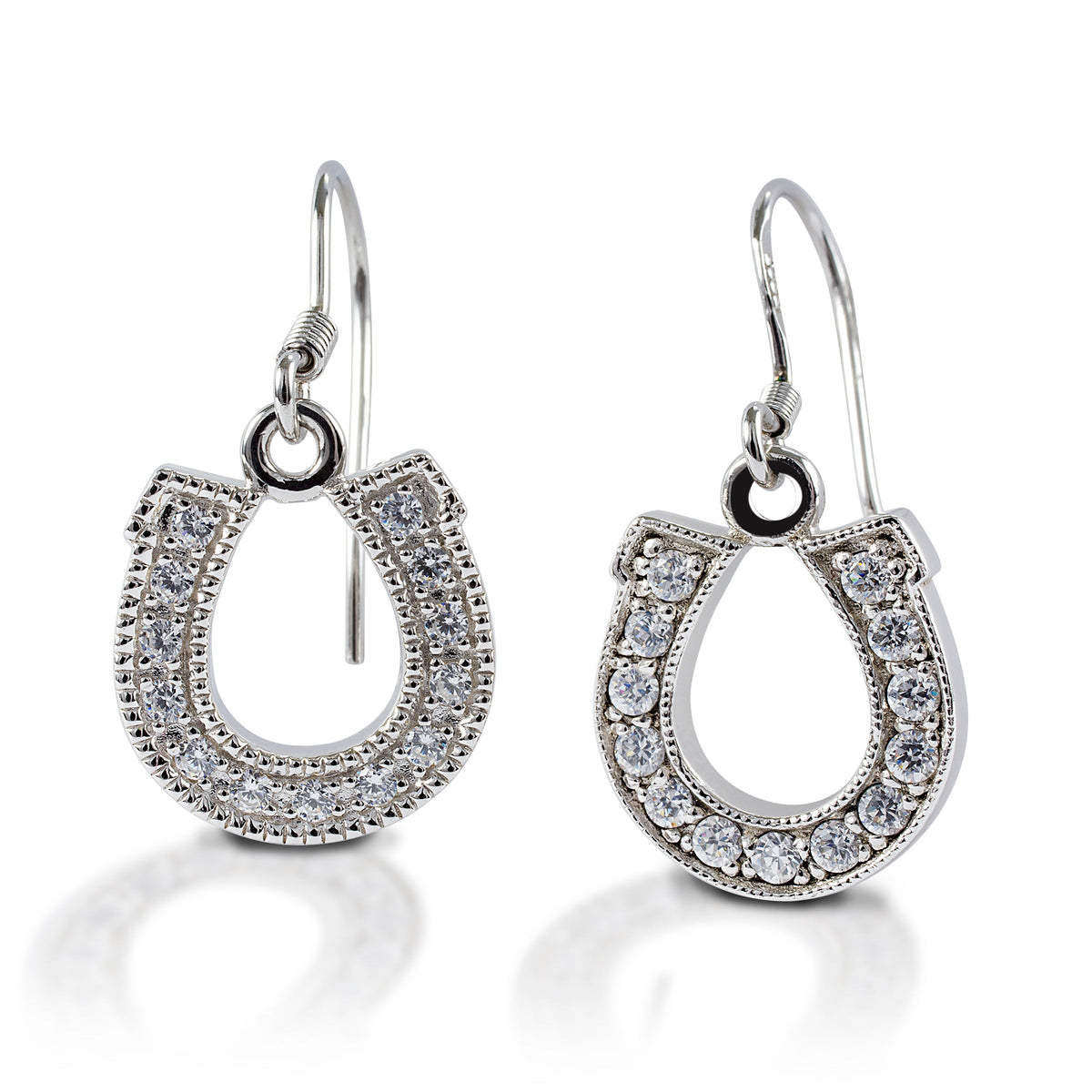Kelly Herd Earrings Dangle Horseshoe