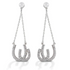 Kelly Herd Earrings Double Horseshoe - Sterling Silver