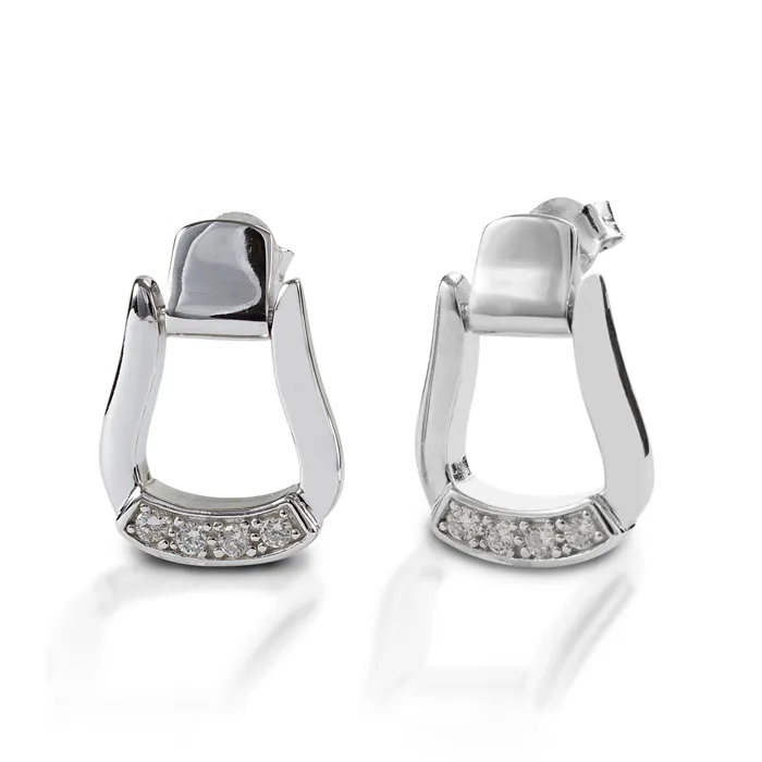 Kelly Herd Earrings Oxbow Stirrup Post Back