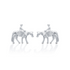 Kelly Herd Earrings Western Pleasure Horse with Rider