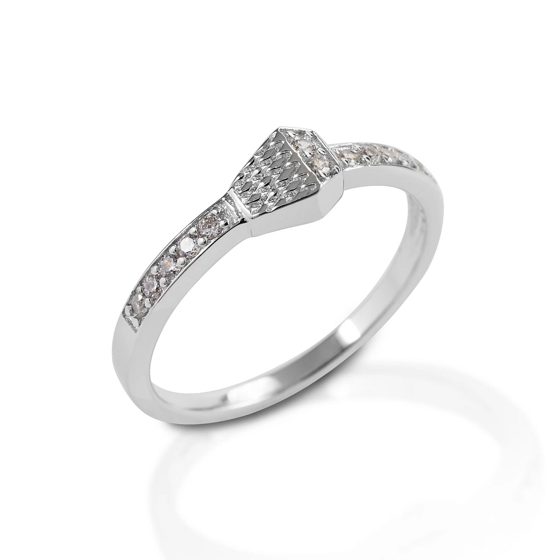 Kelly Herd Pav√© Horseshoe Nail Ring