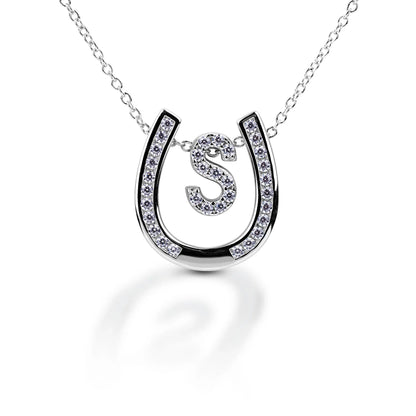 Kelly Herd Personalised Initial Horseshoe Necklace - 10