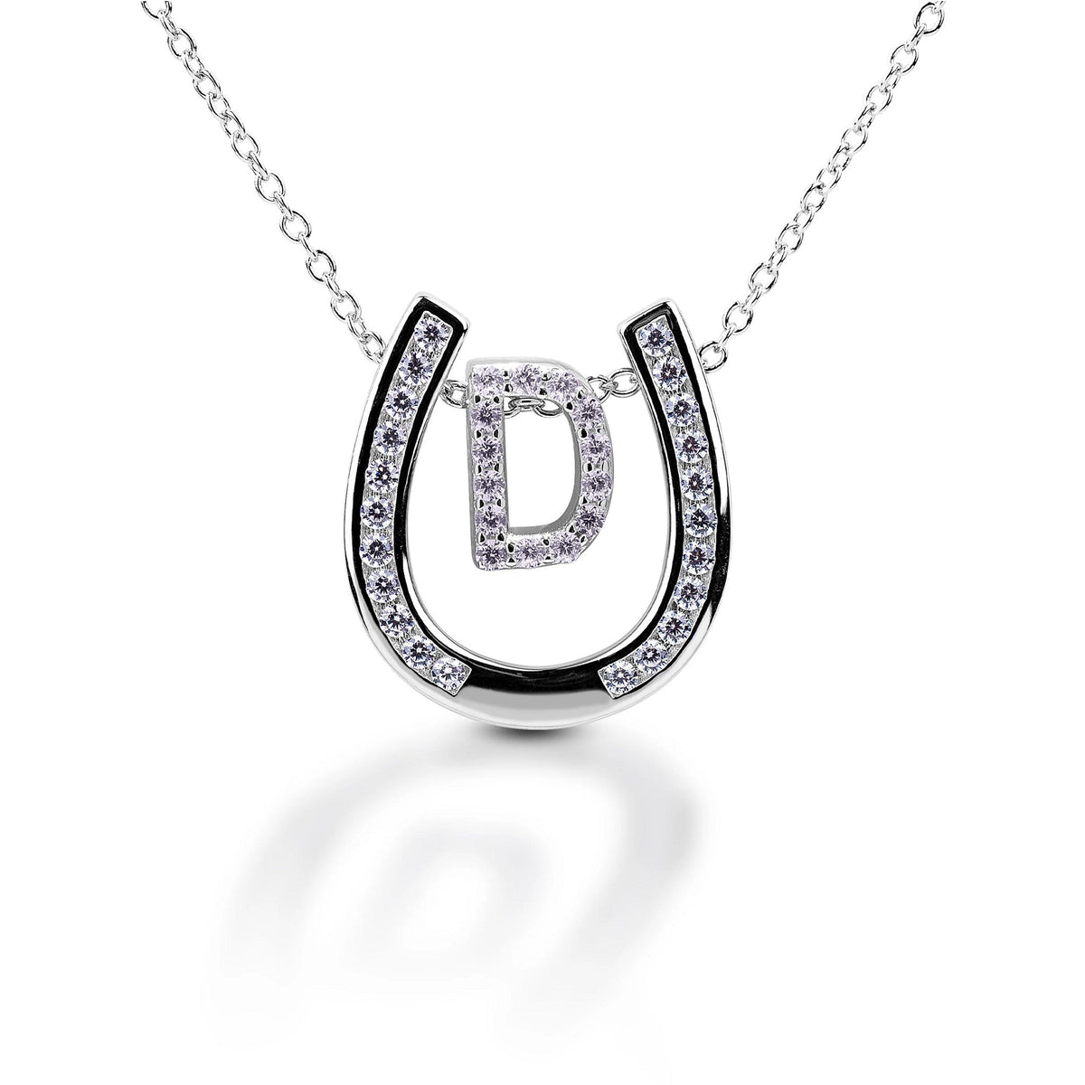 Kelly Herd Personalised Initial Horseshoe Necklace - 12