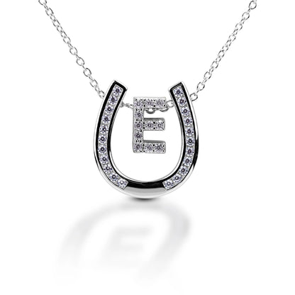 Kelly Herd Personalised Initial Horseshoe Necklace - 13