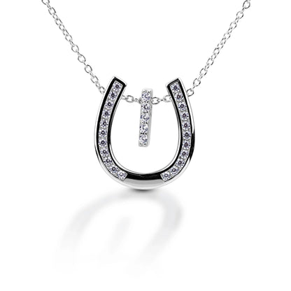 Kelly Herd Personalised Initial Horseshoe Necklace - 17