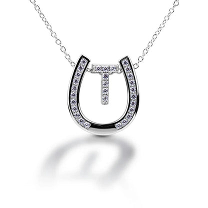 Kelly Herd Personalised Initial Horseshoe Necklace - 21