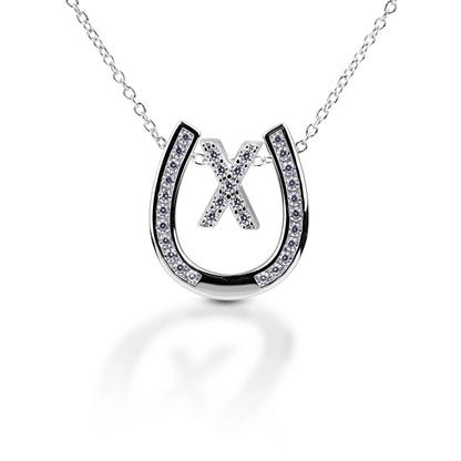 Kelly Herd Personalised Initial Horseshoe Necklace - 24
