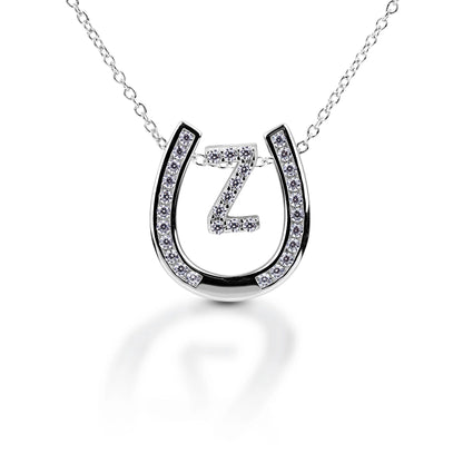 Kelly Herd Personalised Initial Horseshoe Necklace - 26