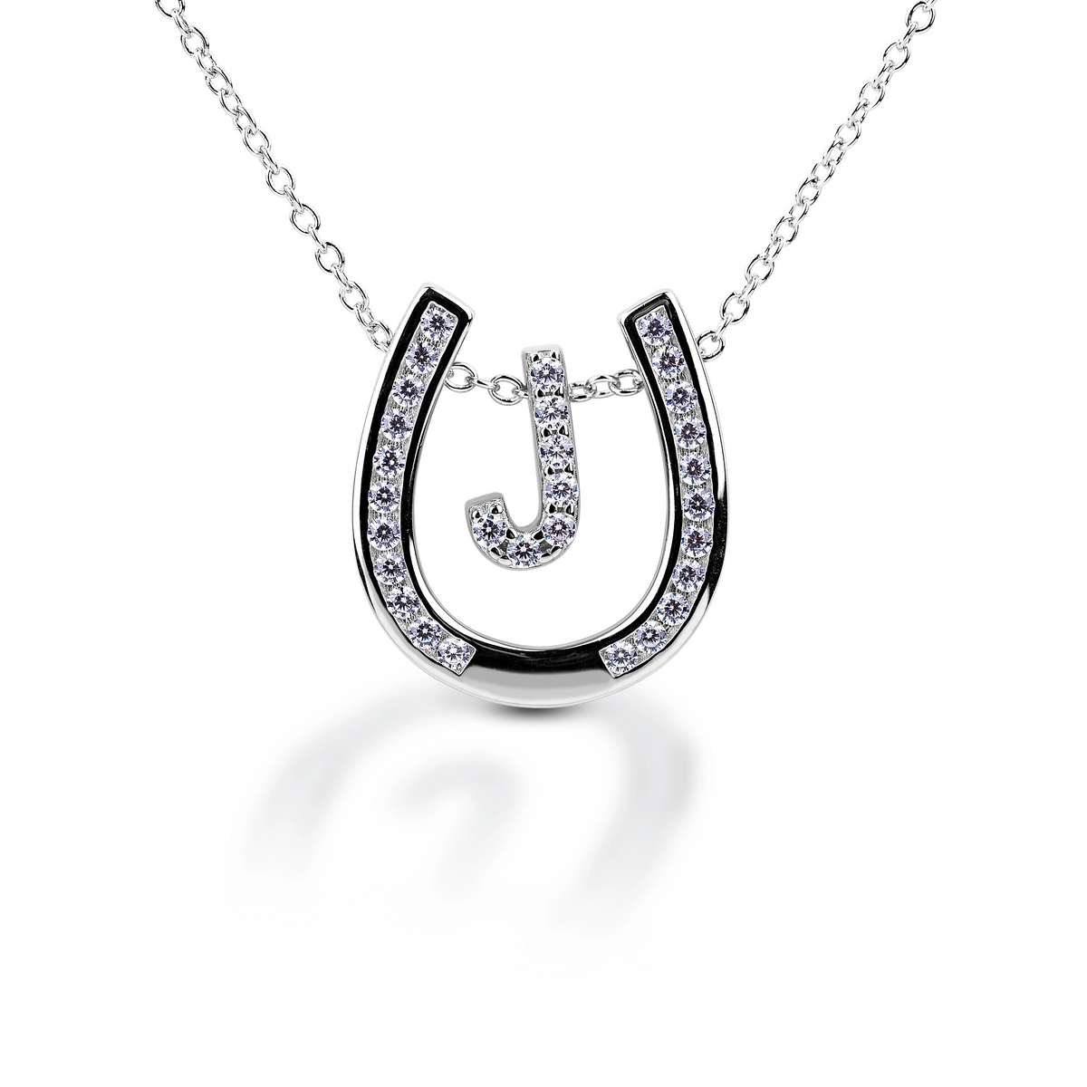 Kelly Herd Personalised Initial Horseshoe Necklace - 4
