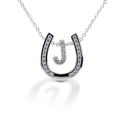 Kelly Herd Personalised Initial Horseshoe Necklace - 4