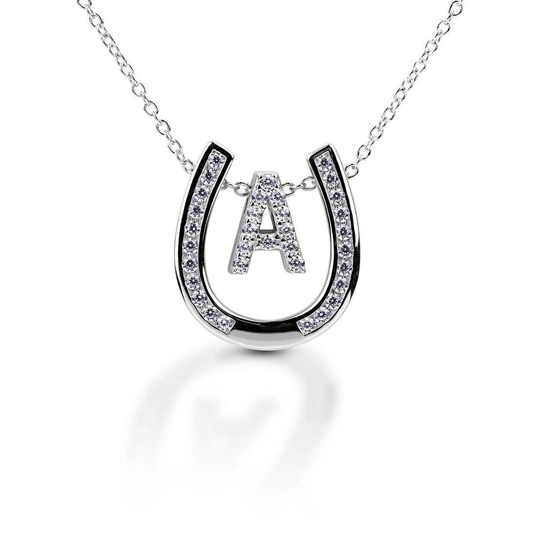 Kelly Herd Personalised Initial Horseshoe Necklace