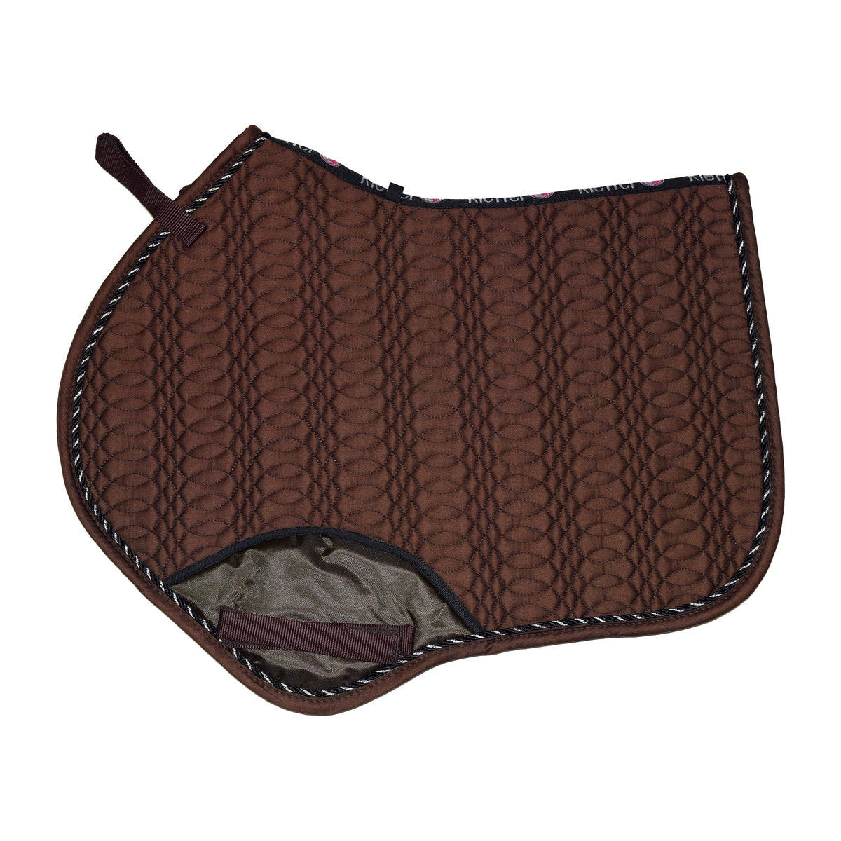 Kieffer Jumping Saddle Pad - Chocolate