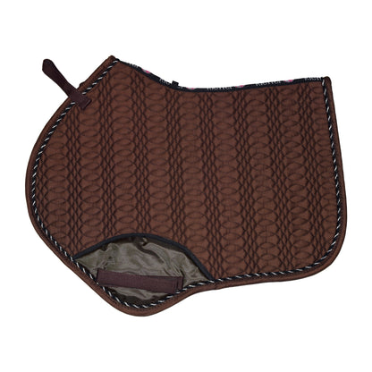Kieffer Jumping Saddle Pad - Chocolate