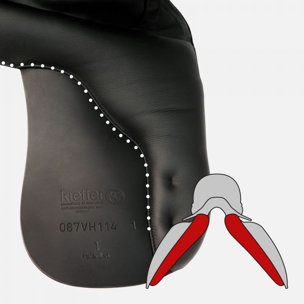 Kieffer Paris Dressage Drop Panel Saddle - 2