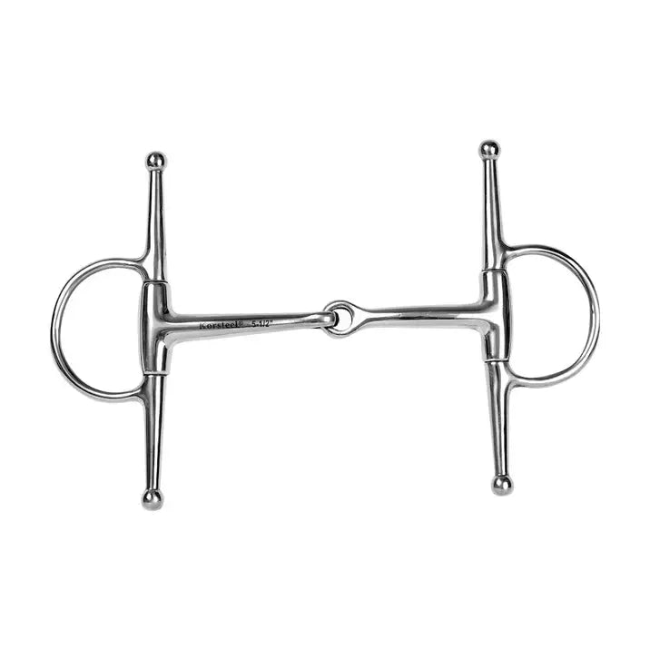 Korsteel Medium Weight Full Cheek Eggbutt Snaffle Bit
