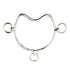 A stainless steel anti-rearing chifney bit with a curved mouthpiece and bottom ring designed to be attached to a sliphead for horse control