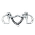 Korsteel Stainless Steel Cambridge Mouth Slotted Ring Kimblewick Bit