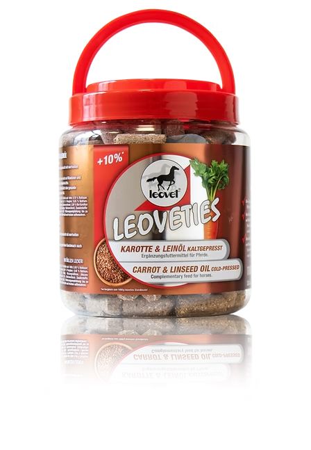 Leoveties Treats 1.1kg Tin - Carrot Linseed