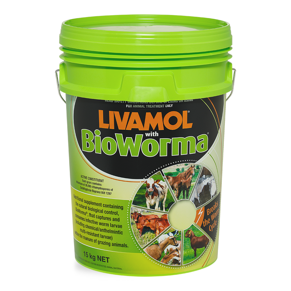 Livamol with BioWorma 15kg bucket
