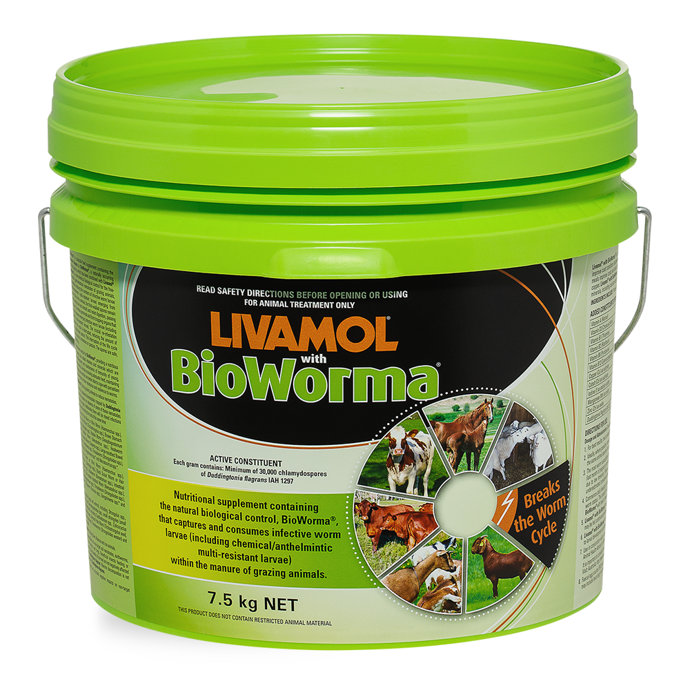 Livamol with BioWorma 7.5kg bucket