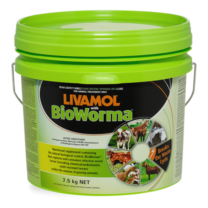 Livamol with BioWorma 7.5kg bucket