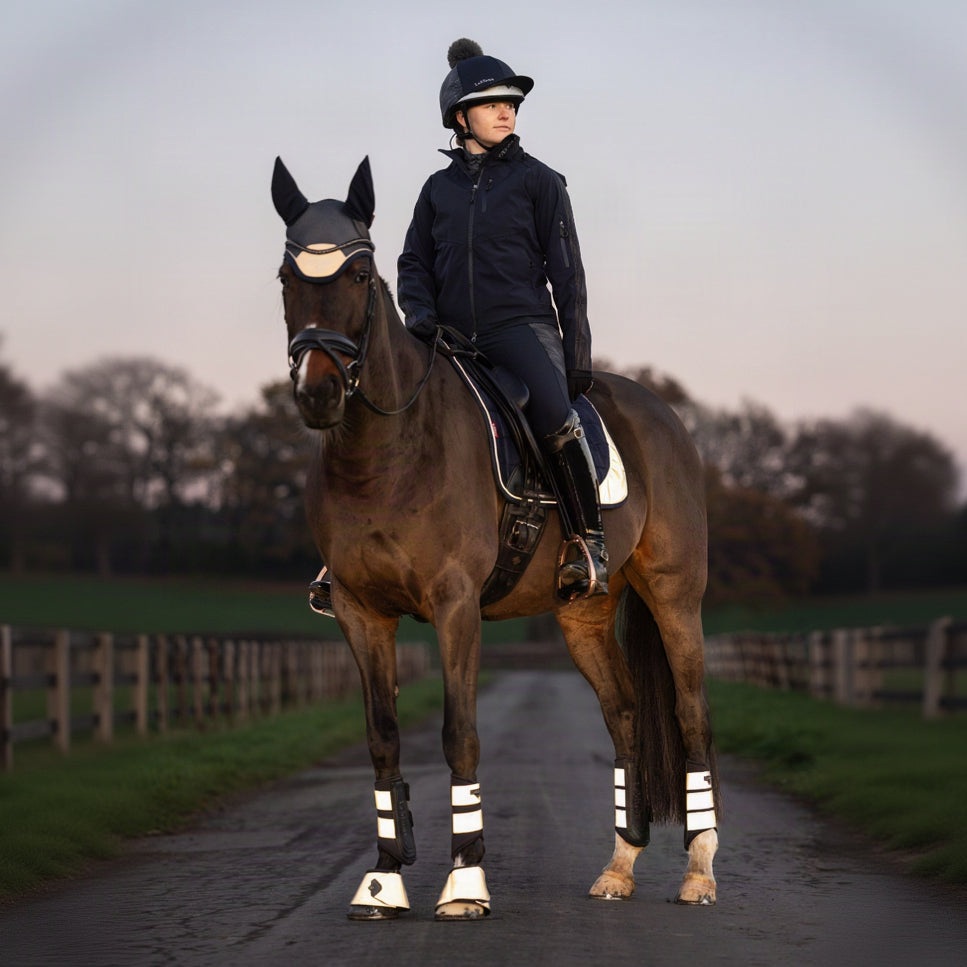 LeMieux Grafter Brushing Boot Reflective lifestyle