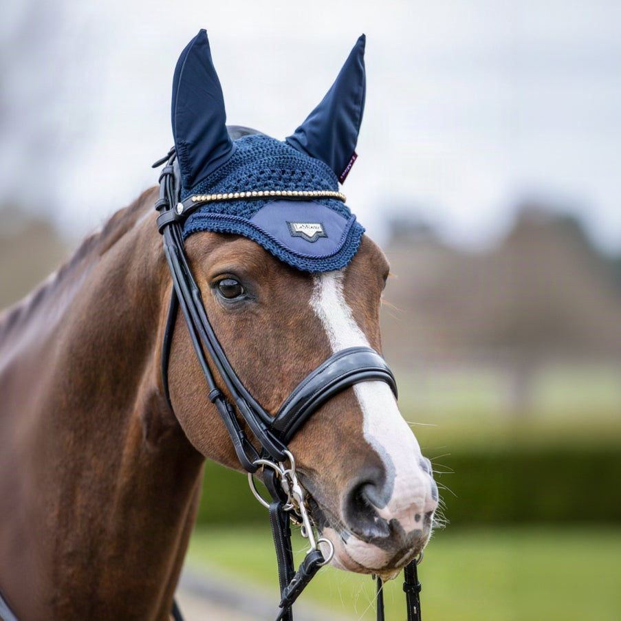 LeMieux Loire Fly Hood Navy lifestyle