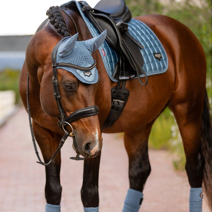 LeMieux Loire Fly Hood Ice Blue lifestyle