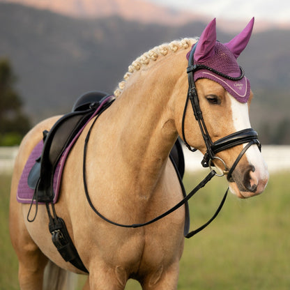 LeMieux Classic Fly Hood Mallow lifestyle