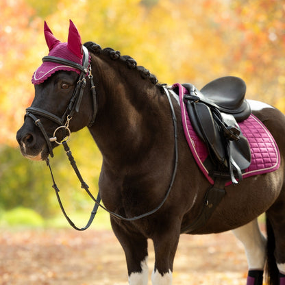 LeMieux Classic Fly Hood Blackberry lifestyle