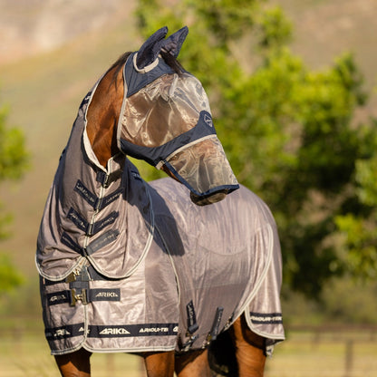 LeMieux ArmourShield Pro Full Fly Mask Navy lifestyle
