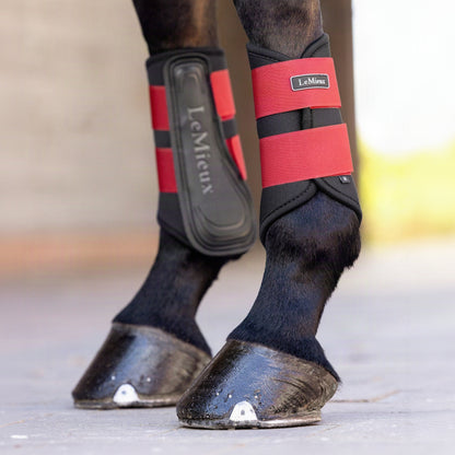 LeMieux Grafter Brushing Boot Chilli lifestyle