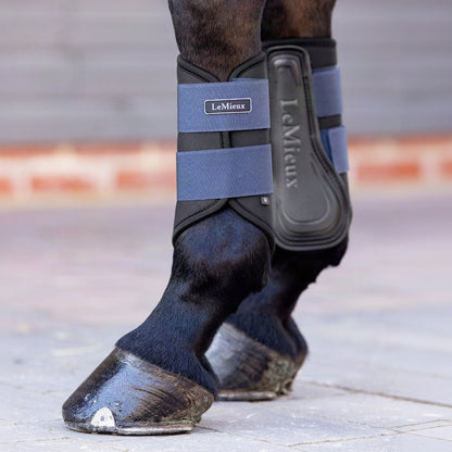 LeMieux Grafter Brushing Boot Navy lifestyle