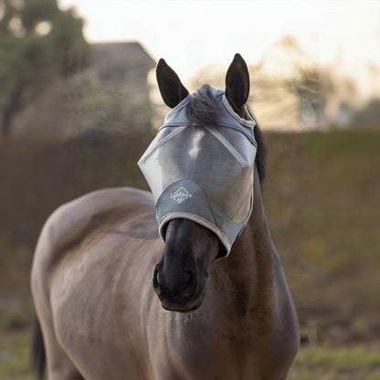 LeMieux ArmourShield Pro Standard Fly Mask Grey lifestyle