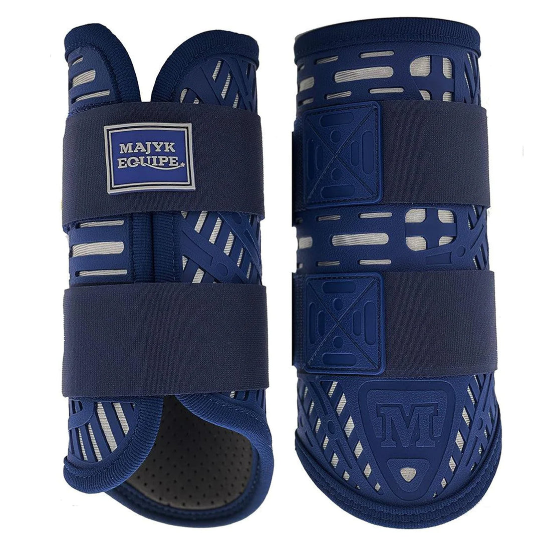 Majyk Equipe Colour Elite Eventing XC Boots 4 Pack - Navy Silver