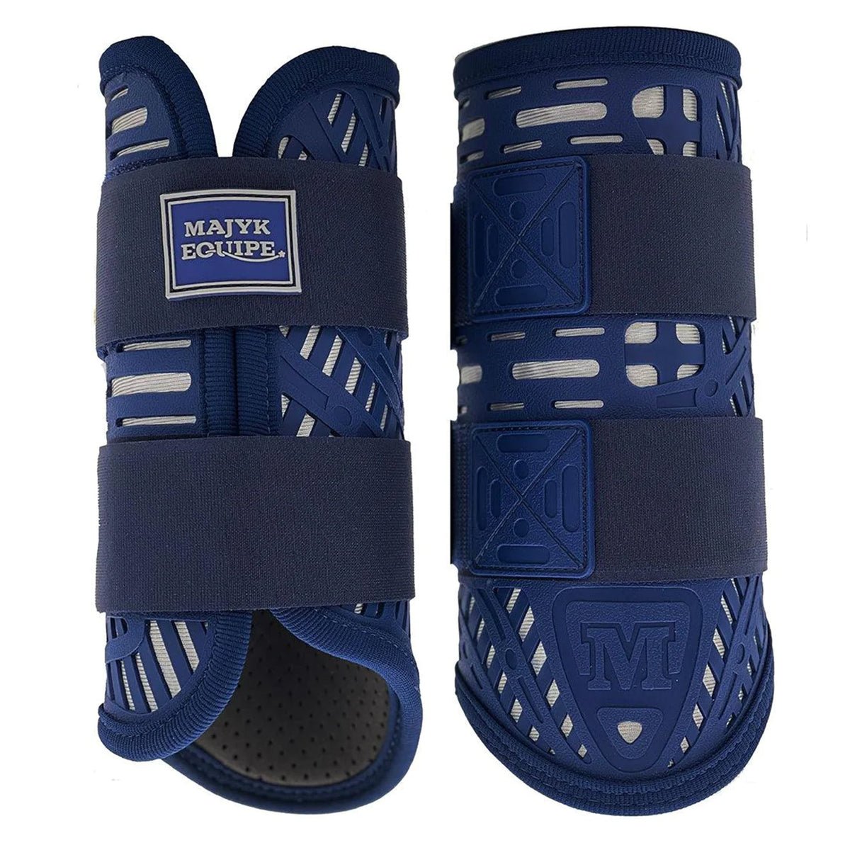 Majyk Equipe Colour Elite Eventing XC Boots 4 Pack - Navy Silver