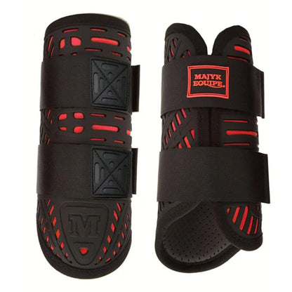 Majyk Equipe Elite Eventing XC Front Boots - Scarlett Red