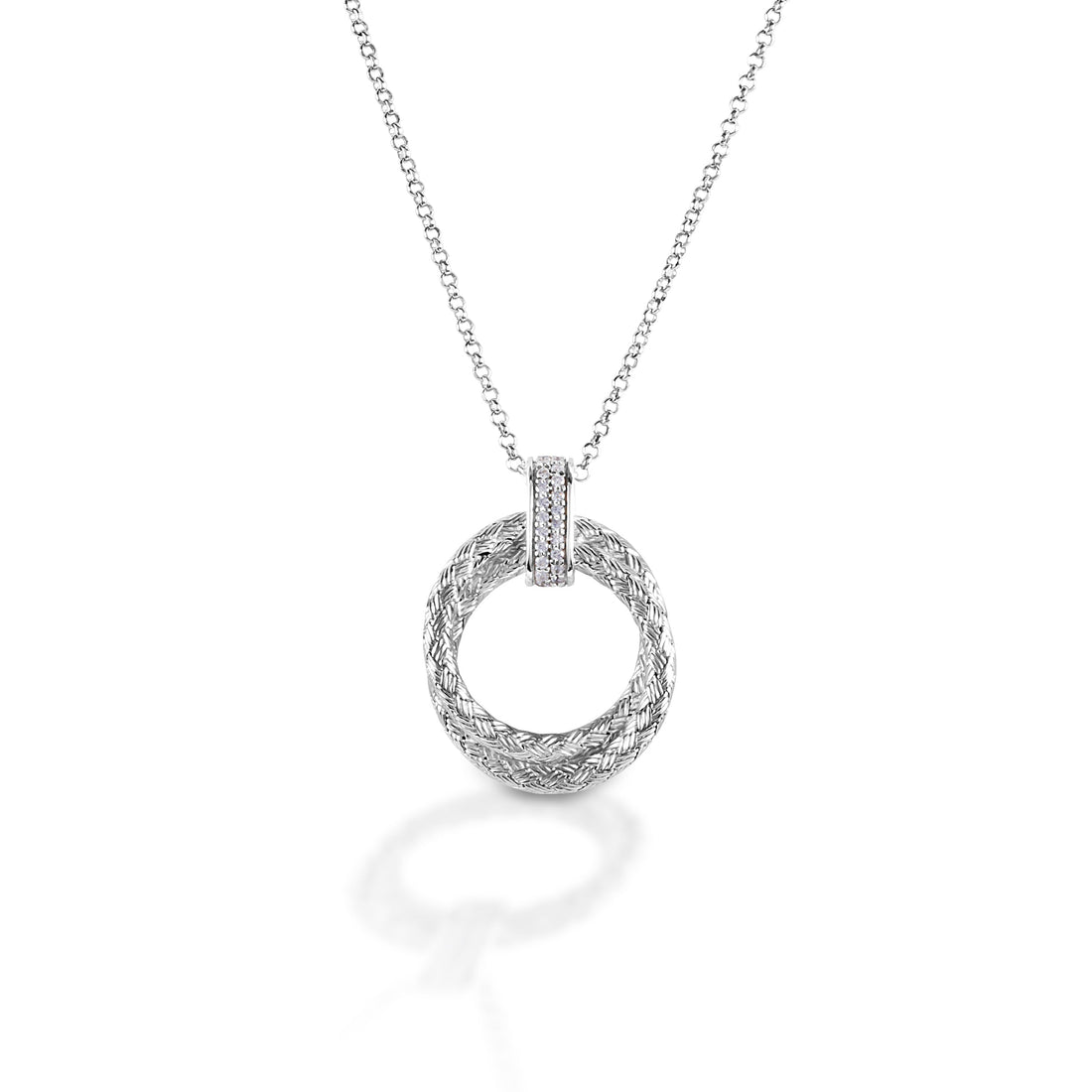 Kelly Herd Clear Rope Pendant