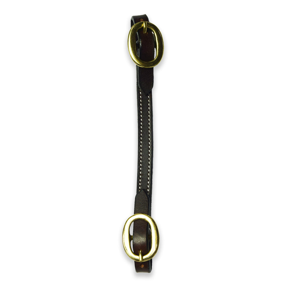 Ezy Ride Curb Strap with Brass Buckles