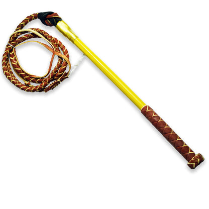 Ezy Ride Stock Whip Plaited Stock Redhide