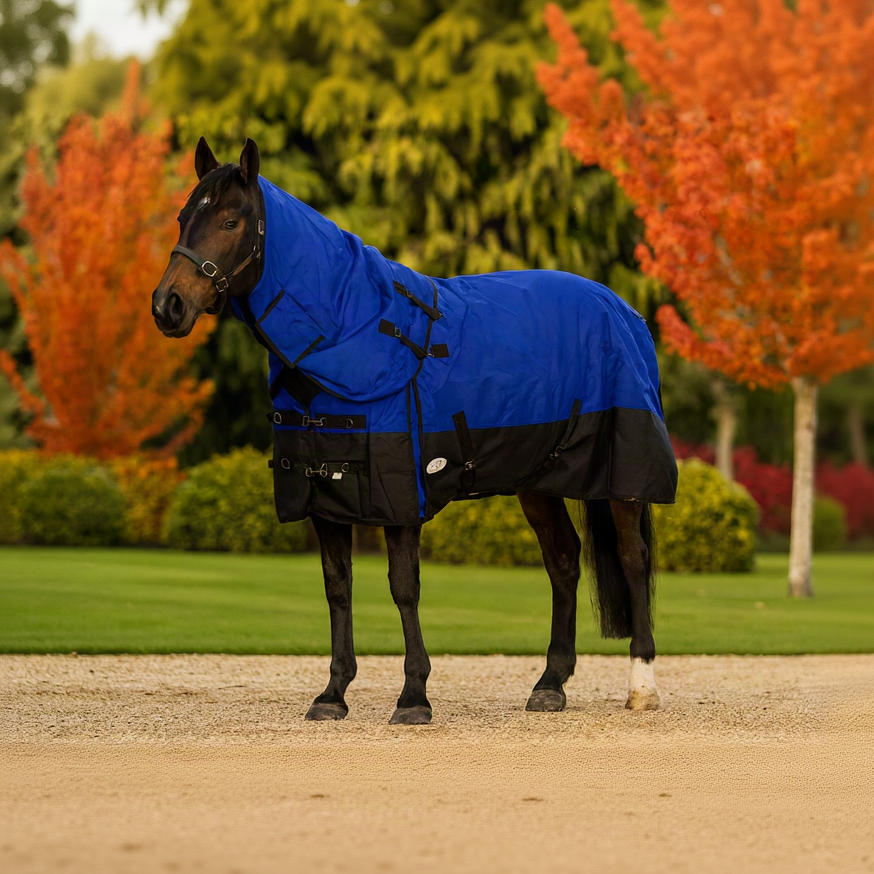 NZ Tack Duke 1200d Detacha-neck FREE SHIPPING - Blue Black