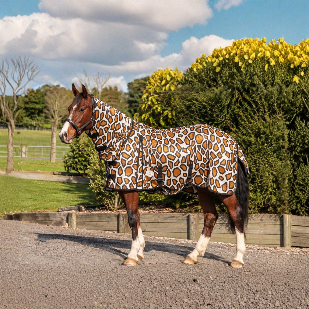 NZ Tack Giraffe Mesh Fly Combo